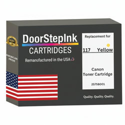 DoorStepInk Remanufactured in the USA For Canon 117 High Yield Yellow Toner Cartridge, 2575B001AA