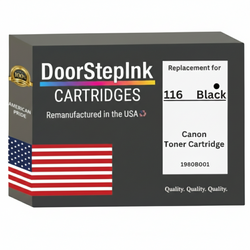 DoorStepInk Brand For Canon 116 High Yield Black Remanufactured in the USA Toner Cartridge, 1980B001