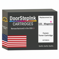 DoorStepInk Brand For Canon 131 High Yield Magenta Remanufactured in the USA LaserJet Toner Cartridge, 6270B001