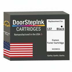 DoorStepInk Brand For Canon 137 Standard Yield Black Remanufactured in the USA Toner Cartridge,9435B001AA