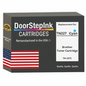 DoorStepInk Brand For Brother TN227C High Yield Cyan  Remanufactured in the USA Toner Cartridge,TN227C