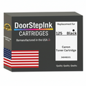 DoorStepInk Brand For Canon 125 Black Remanufactured in the USA LaserJet Toner Cartridge, 3484B001