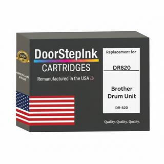 DoorStepInk Brand For Brother DR820 High Yield Black Remanufactured in the USA Laser Drum Cartridge, DR-820