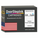 DoorStepInk Brand For Canon 118 High Yield Cyan Remanufactured in the USA Toner Cartridge, 2661B001