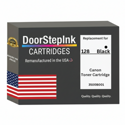 DoorStepInk Remanufactured in the USA For Canon 128 High Yield Black LaserJet Toner Cartridge, 3500B001
