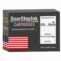 DoorStepInk Brand For Canon 126 Standard Yield Black Remanufactured in the USA Toner Cartridge,3483B001AA