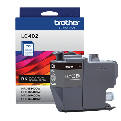 Genuine Brother LC402BK Standard Yield Black Ink Cartridge