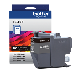 Genuine Brother LC402BK Standard Yield Black Ink Cartridge