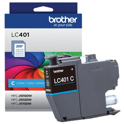 Genuine Brother LC401 Cyan Ink Cartridge