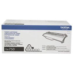 Genuine Brother TN-750 High-Yield Black Toner Cartridge