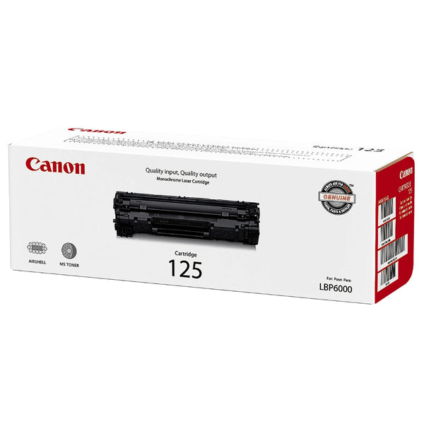 Genuine Canon 125 High Yield Black Toner Cartridge, 3484B001