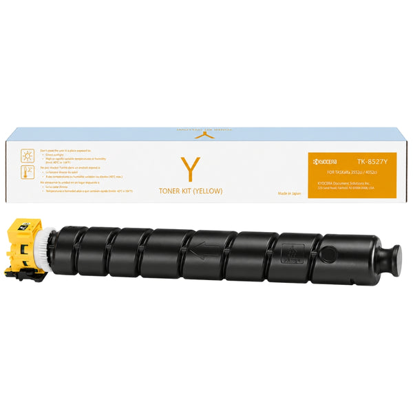 Genuine Kyocera TK-8527 Standard Yield Yellow Toner Cartridge, TK-8527Y