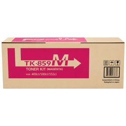 Genuine Kyocera TK-859 Standard Yield Magenta Toner Cartridge, TK-859M