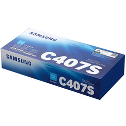 Genuine Samsung C407 Standard Yield Cyan Toner Cartridge, CLT-C407S