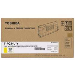 Genuine Toshiba TFC34UY Standard Yield Yellow Toner Cartridge, T-FC34U-Y