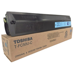 Genuine Toshiba TFC50UC Standard Yield Cyan Toner Cartridge, T-FC50U-C