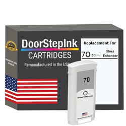 DoorStepInk Brand for HP 70 130-ml (C9459A) Gloss Enhancer Remanufactured in the USA Ink Cartridge