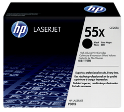 HP 55X High Yield Black LaserJet Toner Cartridge, CE255X 