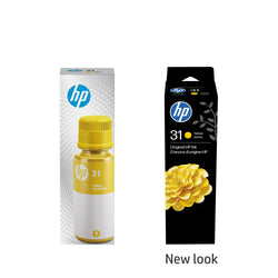 Original HP 31 High-Yield Yellow Ink Bottle, 1VU28AN