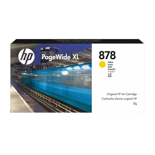 HP 878 PageWide XL 1L Yellow Ink Cartridge (312Z4A)