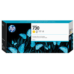 Original HP 730 300-ml (P2V70A) Yellow Ink Cartridge