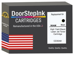 DoorStepInk Brand For HP 90AM High Yield Black Remanufactured in the USA LaserJet Toner Cartridge,CE390AM