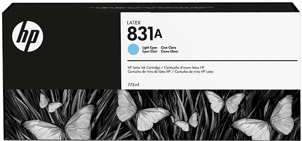 HP 831A Light Cyan 775ml Ink Cartridge, CZ686A