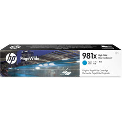 Original HP 981X High Yield Cyan Inkjet Cartridge, L0R09A