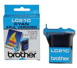 Original Brother LC21 Innobella Cyan Ink Cartridge, LC21C