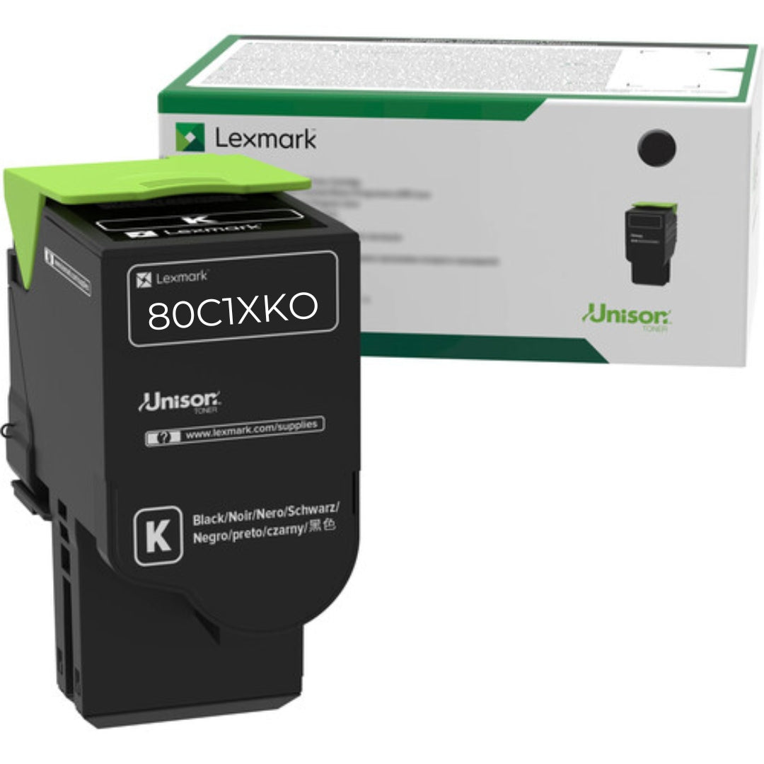 Genuine Lexmark 801XK Extra High Yield Black Return Program Toner Cart ...