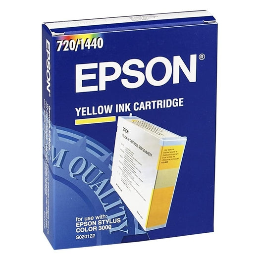 Genuine Epson S020122 Yellow Inkjet Cartridge, MJIC9Y
