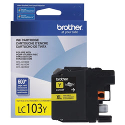 New Genuine Brother LC103XL High Yield Yellow Ink Cartridge