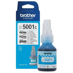 Original Brother BT5001 High Yield Cyan ink bottle