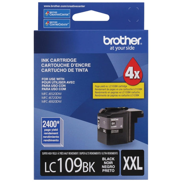 Original Brother LC109BK XXL Super High Yield Black Ink Cartridge