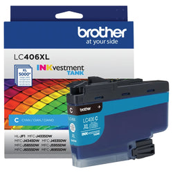 Original Brother LC406XL High Yield Cyan Ink Cartridge