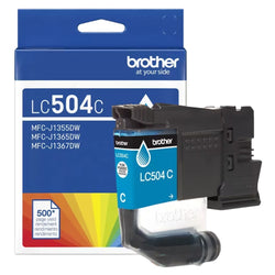 Original Brother LC504 Standard Yield Cyan Ink Cartridge