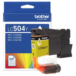 Original Brother LC504 Standard Yield Yellow Ink Cartridge