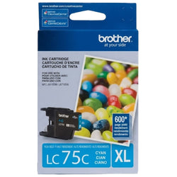 Original Brother LC75 Cyan Ink Cartridge