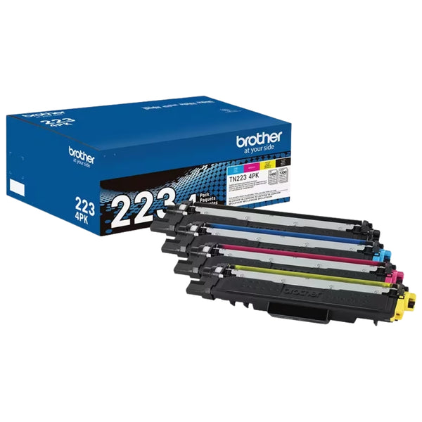Original Brother TN-223 Standard Yield Printer Toner Cartridg- 4PACK