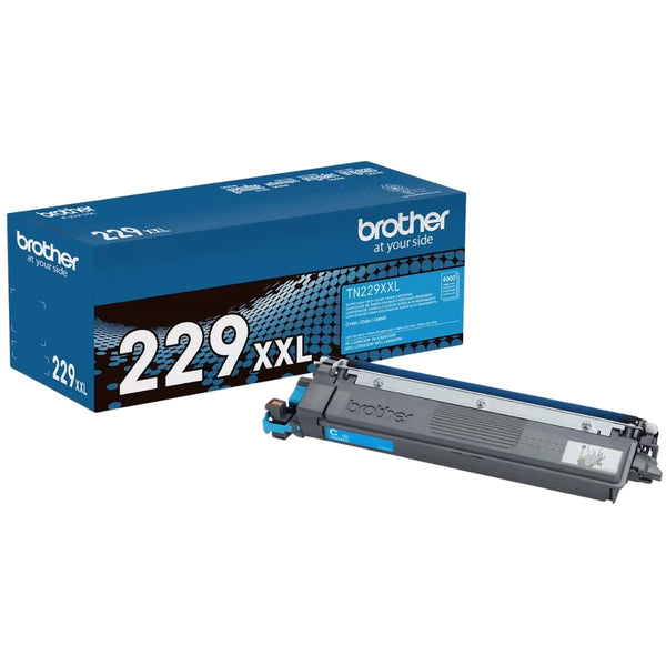 Original Brother TN-229XXL Super High Yield Cyan Laser Toner Cartridge