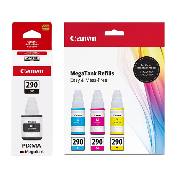 Original Canon GI-290 High Yield Multi-Color (4-Pack) Ink Bottle