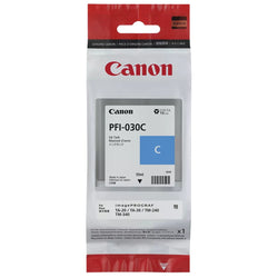Original Canon PFI-030 Standard Yield Cyan Ink Cartridge, 3490C001