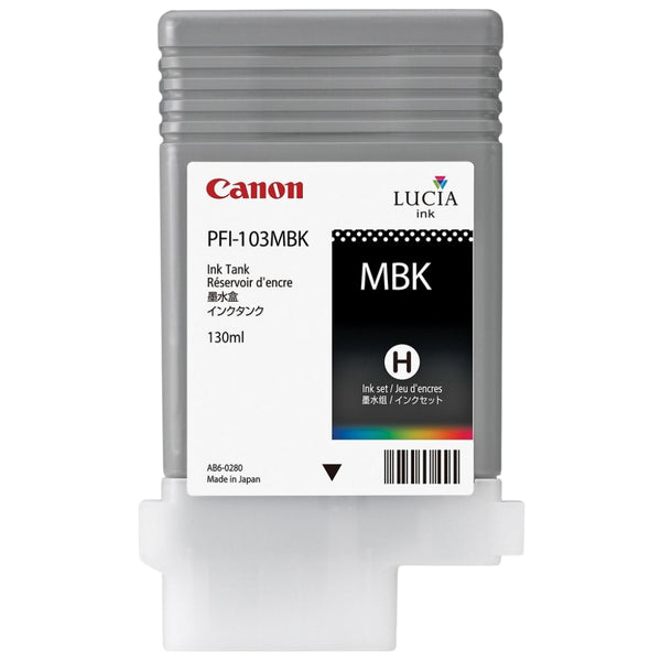 Original Canon PFI-103 PFI-103MBK 2211B001AA Matte Black 130ml Ink Tank