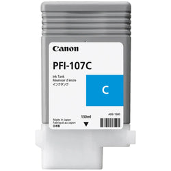 Original Canon PFI-107 130mL Cyan Ink Cartridge