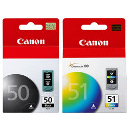 Original Canon PG-50 Black and CL-51 Color Ink- Combo Pack