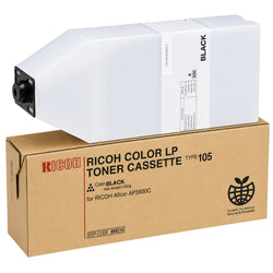 Original Ricoh COLORLP TYPE 105 Standard Yield Black Toner Cartridge, 885372