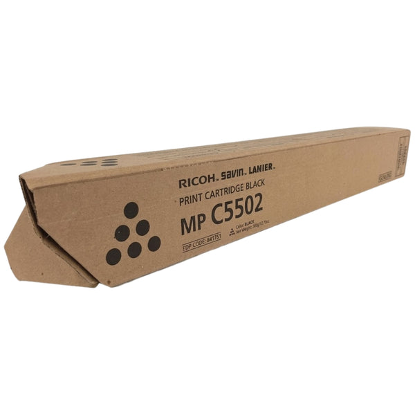 Original Ricoh MPC5502 Standard Yield Black Toner Cartridge, 841751