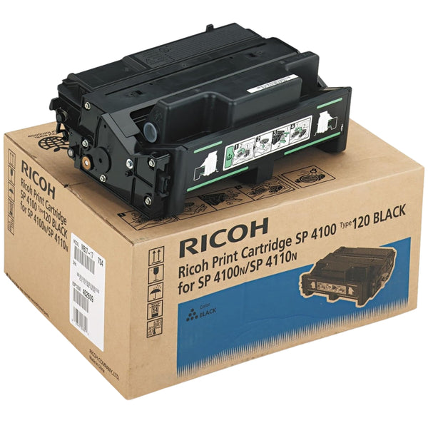 Original Ricoh SP 4100 TYPE 120 High Yield Black Toner Cartridge, 406997