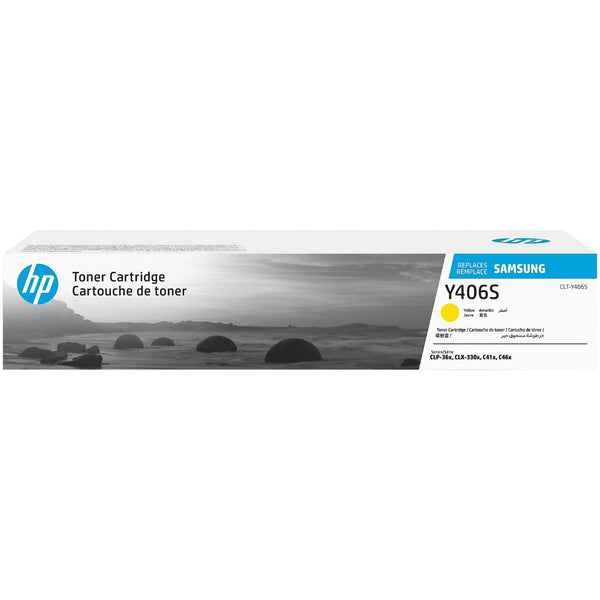 Orignal Samsung Y406 Standard Yield Yellow Toner Cartridge, CLT-Y406S