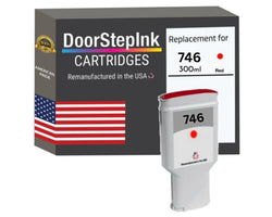 DoorStepInk Brand for HP 746 300ml Standard Yield Red Remanufactured in the USA Ink Cartridge, P2V81A